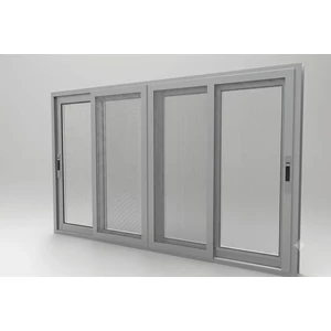 Jendela Sliding Aluminium Kaca (Custom)