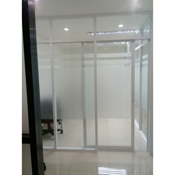 Glass Aluminum Frame Sliding Door