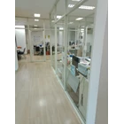Office and Home Glass Aluminum Frame Partitions 2