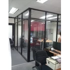  Aluminum Office or Office Spac Partition Glass 1