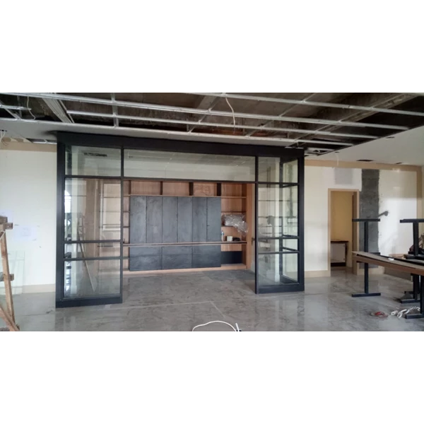 Office and Home Glass Aluminum Frame Partitions