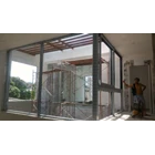 Aluminum and Glass Frame Partition 4