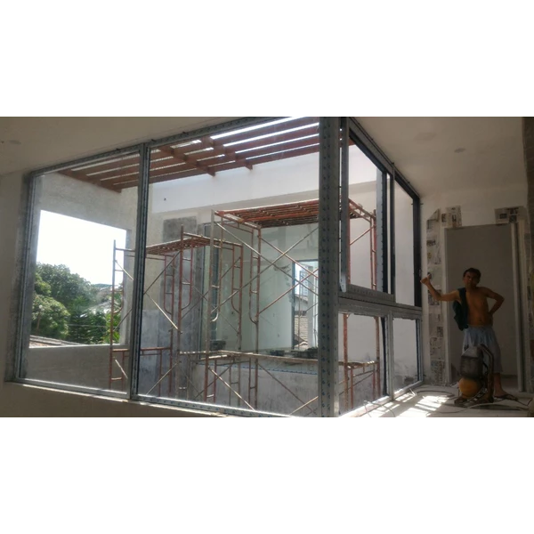 Aluminum and Glass Frame Partition