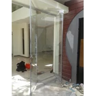Frameless Tempered Glass Folding Door 1