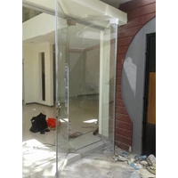 Frameless Tempered Glass Folding Door