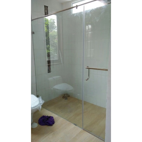 Bath room Tempered Glass Partition