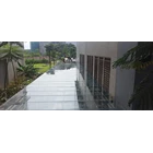 Tempered laminated canopy glass roof 3