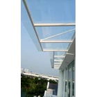 Frame and Tempered Glass Carport Canopy 2